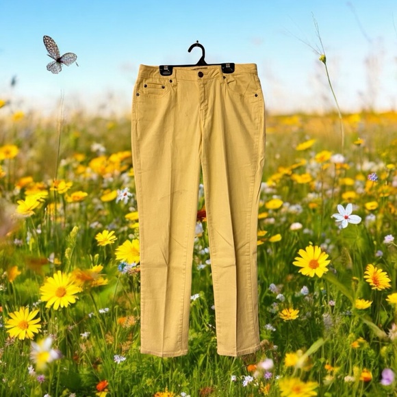 Earl Jean Yellow Straight Fit Jeans - Picture 16 of 16